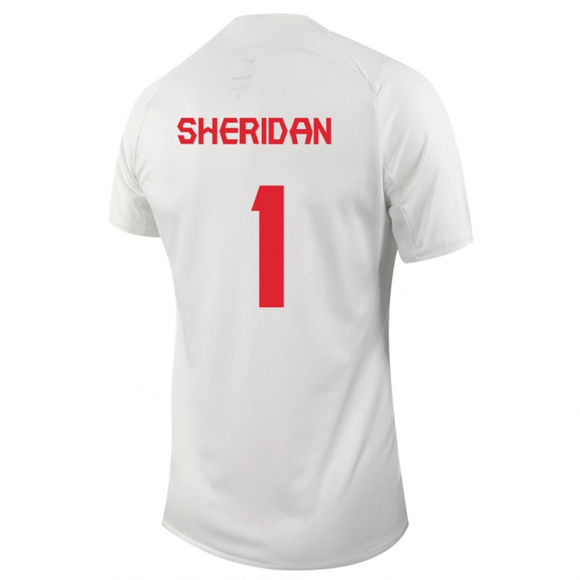 Kandiny Naisten Kanadan Kailen Sheridan #1 Valkoinen Vieraspaita 24-26 Lyhythihainen Paita T-Paita