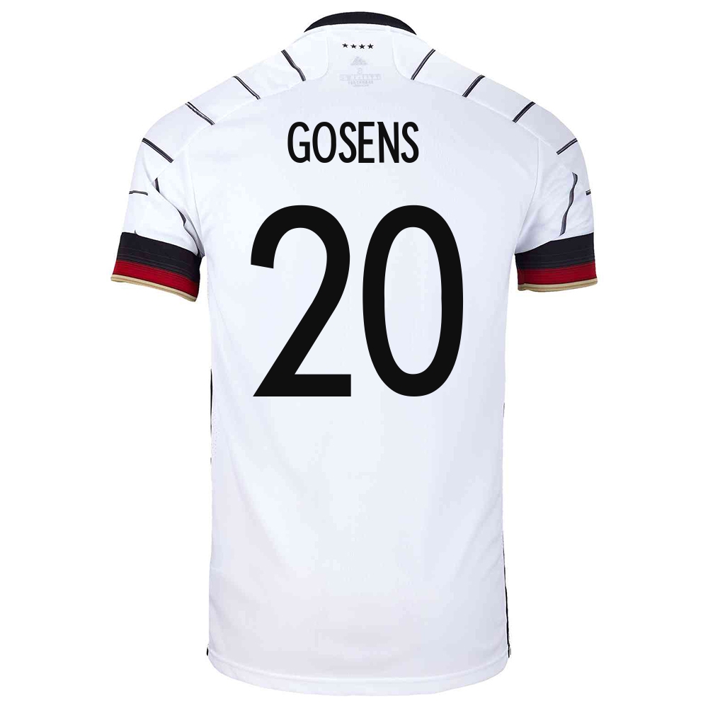 Lapset Saksan Jalkapallomaajoukkue Robin Gosens #20 Kotipaita Valkoinen 2021 Lyhythihainen Paita