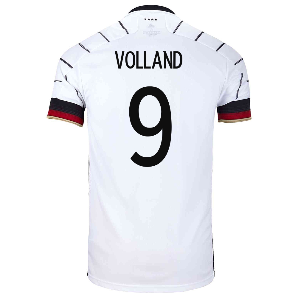 Miesten Saksan Jalkapallomaajoukkue Kevin Volland #9 Kotipaita Valkoinen 2021 Lyhythihainen Paita