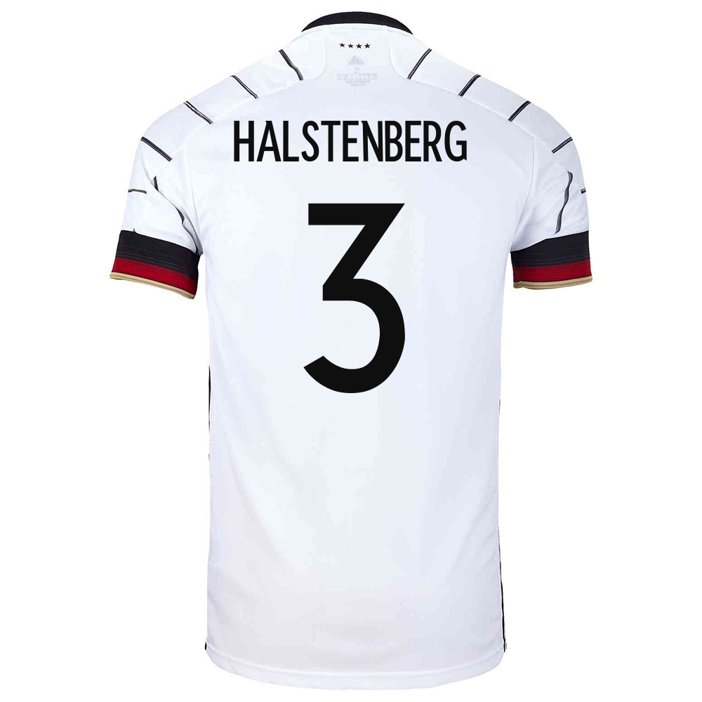 Miesten Saksan Jalkapallomaajoukkue Marcel Halstenberg #3 Kotipaita Valkoinen 2021 Lyhythihainen Paita