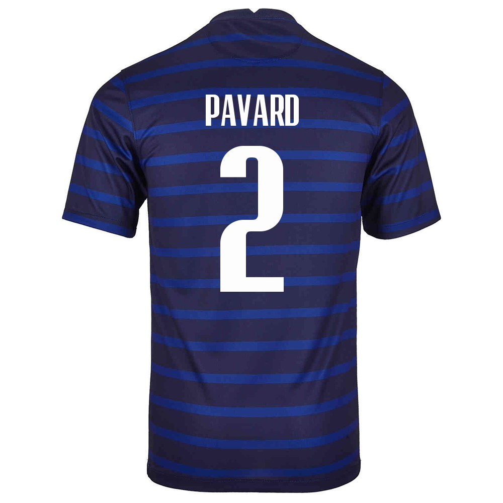 Lapset Ranskan Jalkapallomaajoukkue Benjamin Pavard #2 Kotipaita Tummansininen 2021 Lyhythihainen Paita
