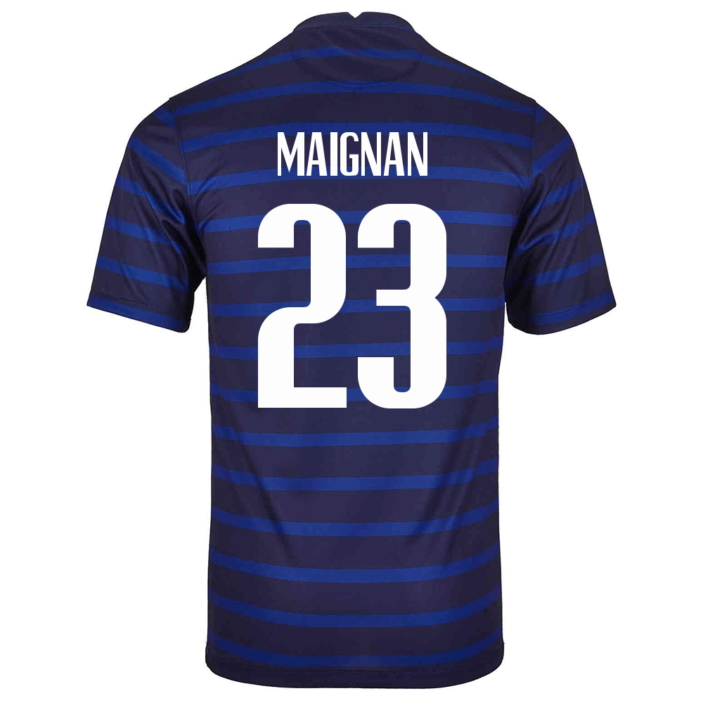 Lapset Ranskan Jalkapallomaajoukkue Mike Maignan #23 Kotipaita Tummansininen 2021 Lyhythihainen Paita