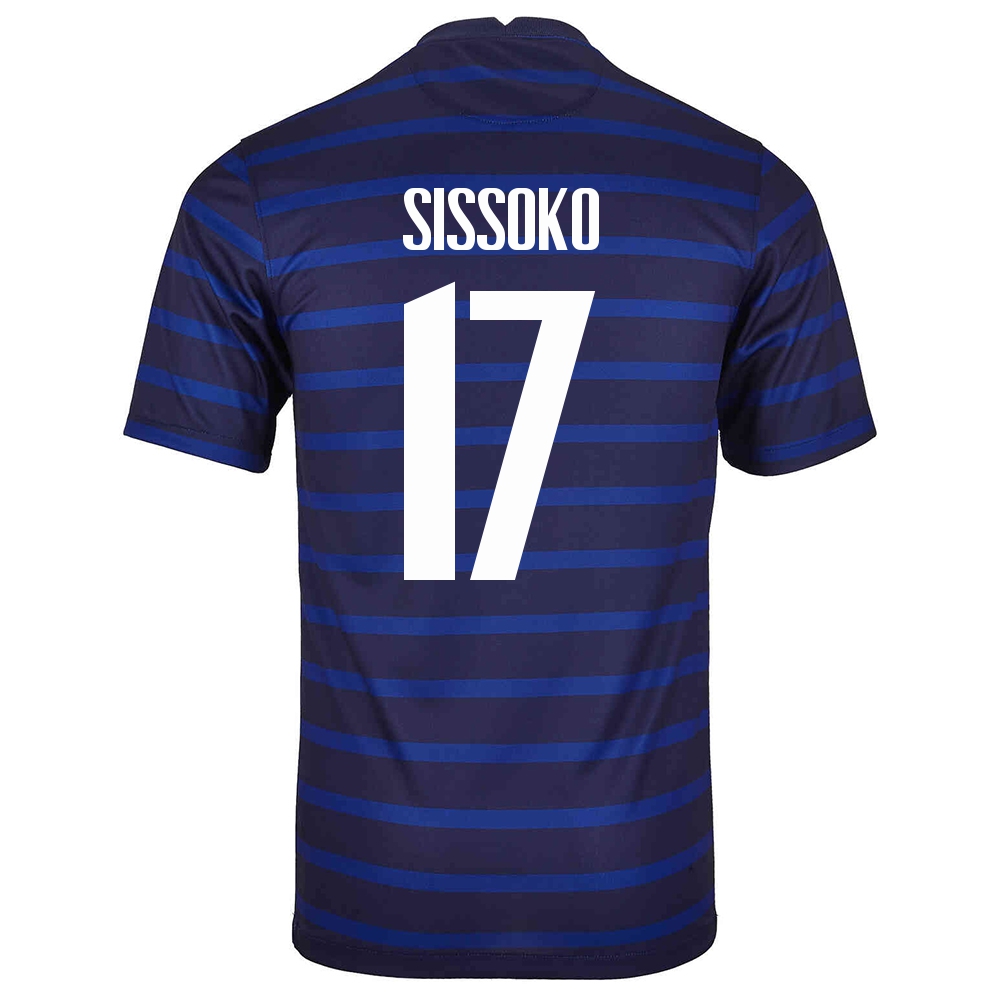Lapset Ranskan Jalkapallomaajoukkue Moussa Sissoko #17 Kotipaita Tummansininen 2021 Lyhythihainen Paita