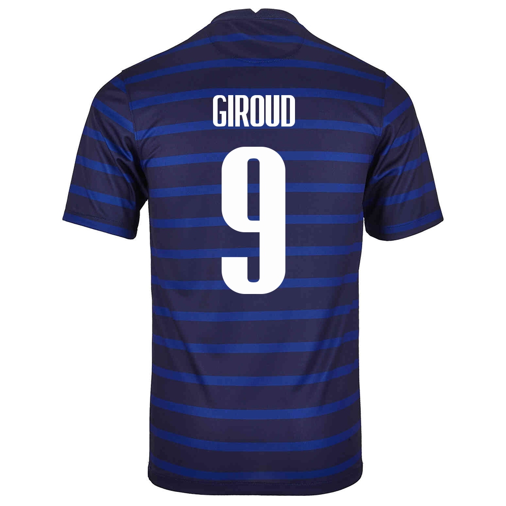 Lapset Ranskan Jalkapallomaajoukkue Olivier Giroud #9 Kotipaita Tummansininen 2021 Lyhythihainen Paita