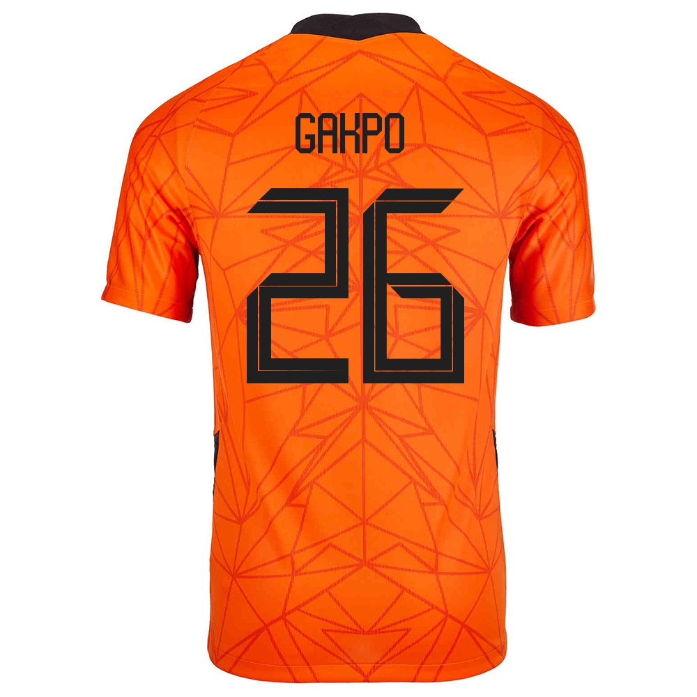Naisten Alankomaiden Jalkapallomaajoukkue Cody Gakpo #26 Kotipaita Oranssi 2021 Lyhythihainen Paita