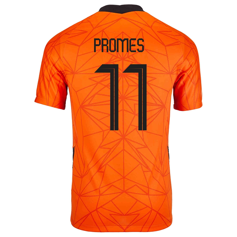 Lapset Alankomaiden Jalkapallomaajoukkue Quincy Promes #11 Kotipaita Oranssi 2021 Lyhythihainen Paita