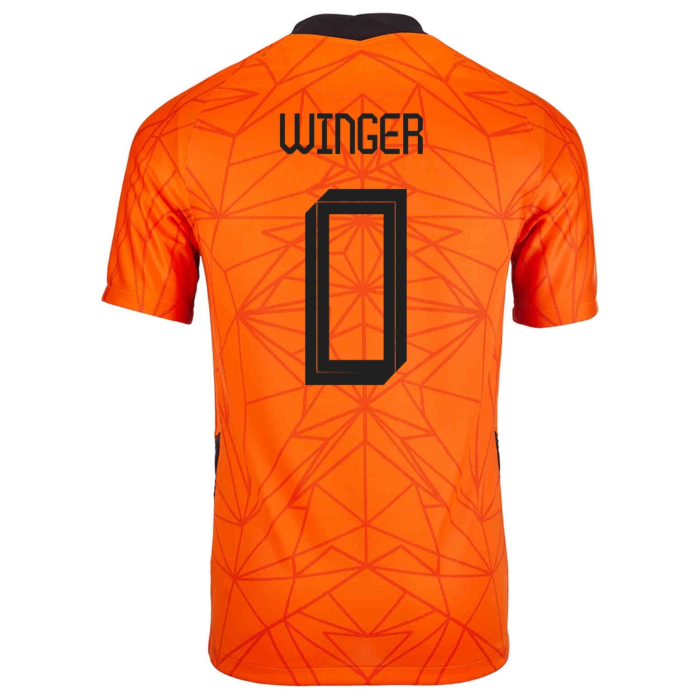 Miesten Alankomaiden Jalkapallomaajoukkue Right Winger #0 Kotipaita Oranssi 2021 Lyhythihainen Paita