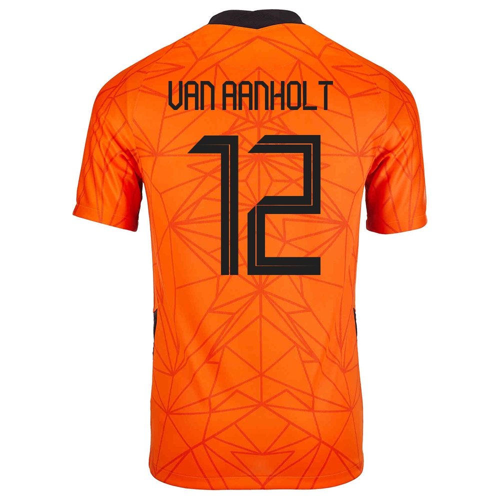 Miesten Alankomaiden Jalkapallomaajoukkue Patrick Van Aanholt #12 Kotipaita Oranssi 2021 Lyhythihainen Paita