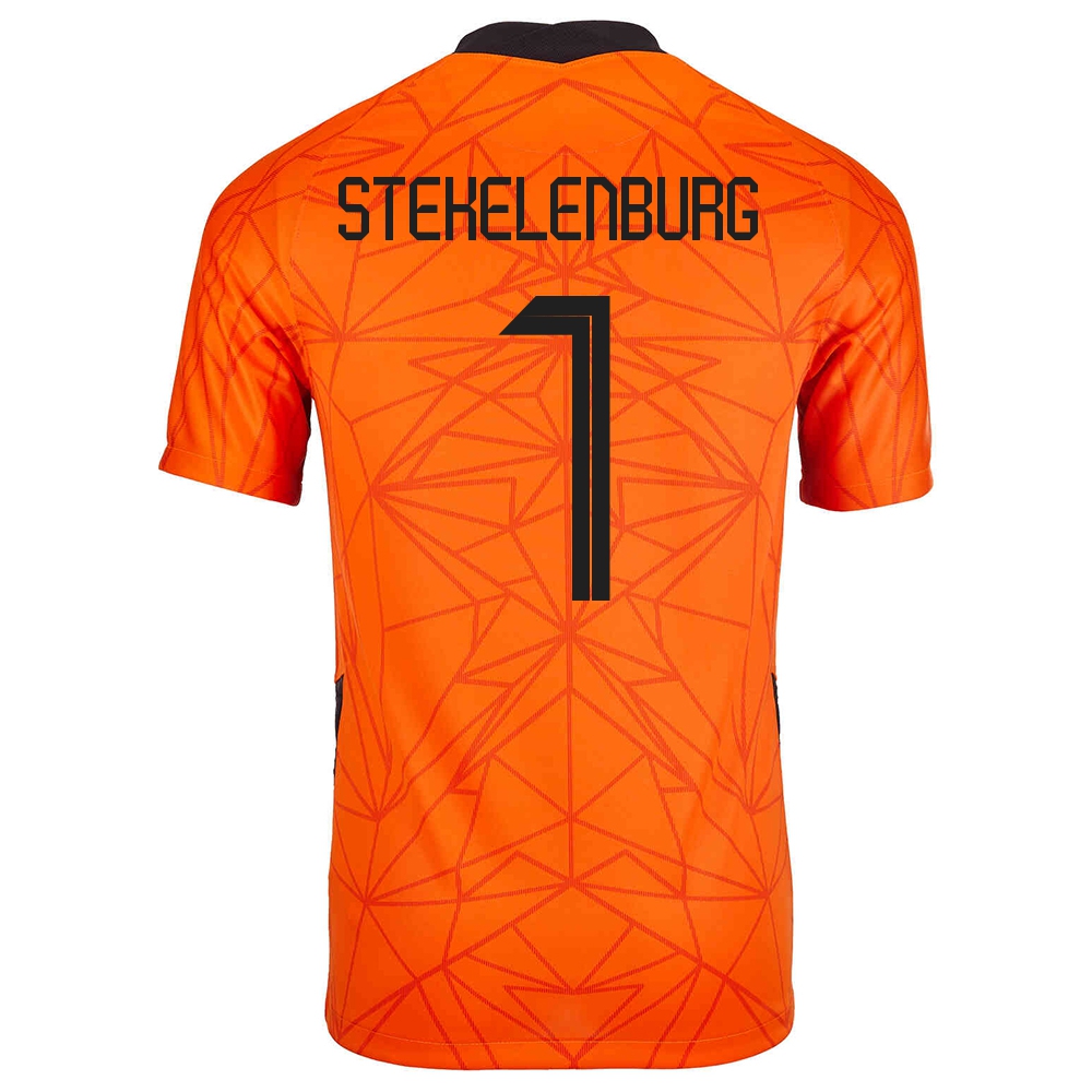 Miesten Alankomaiden Jalkapallomaajoukkue Maarten Stekelenburg #1 Kotipaita Oranssi 2021 Lyhythihainen Paita