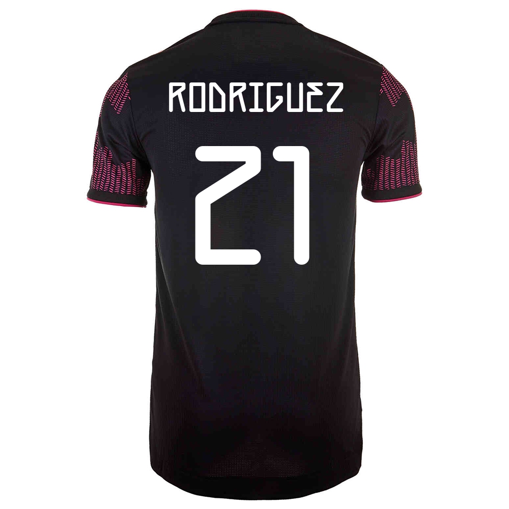 Lapset Meksikon Jalkapallomaajoukkue Luis Rodriguez #21 Kotipaita Punainen Ruusu 2021 Lyhythihainen Paita