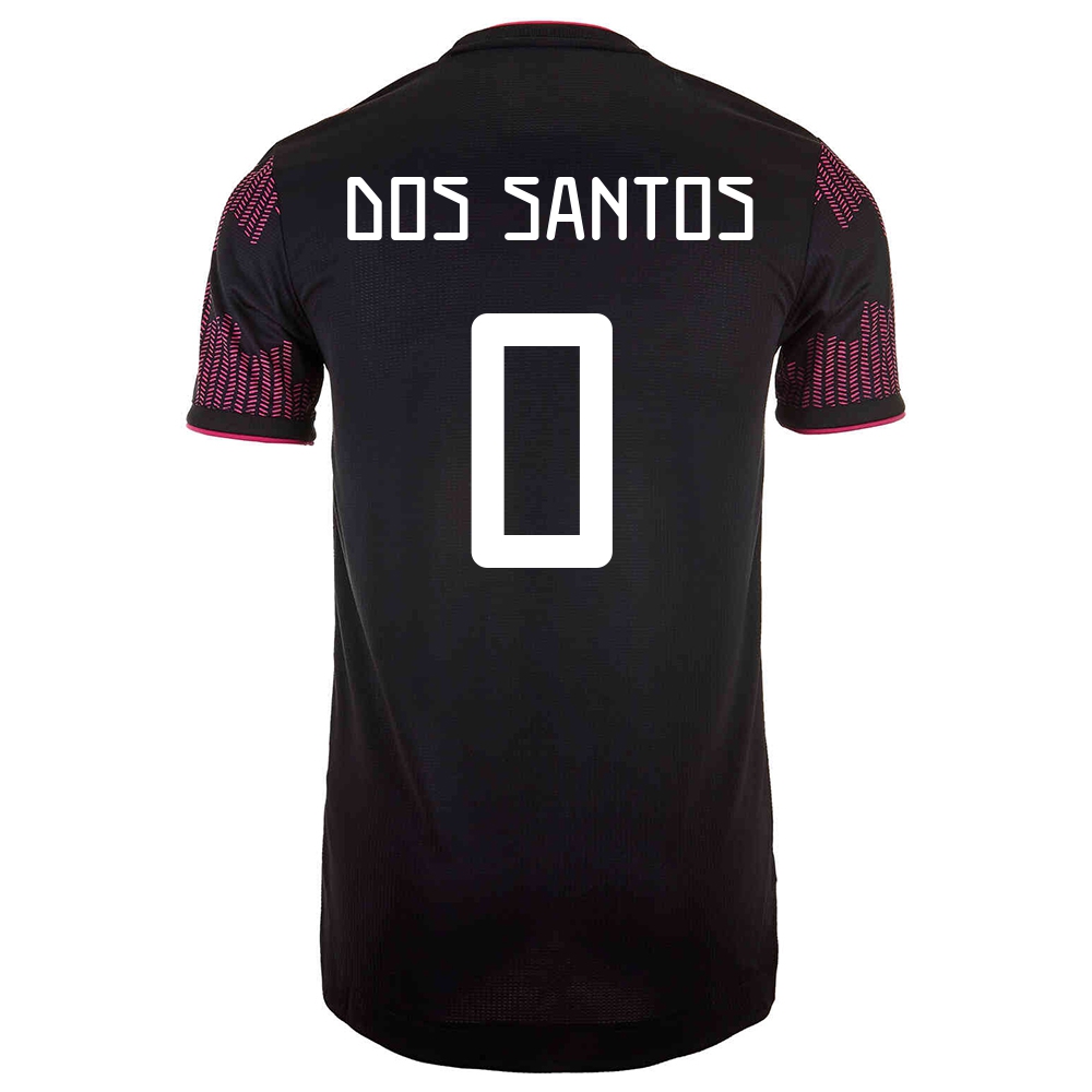 Naisten Meksikon Jalkapallomaajoukkue Jonathan Dos Santos #0 Kotipaita Punainen Ruusu 2021 Lyhythihainen Paita