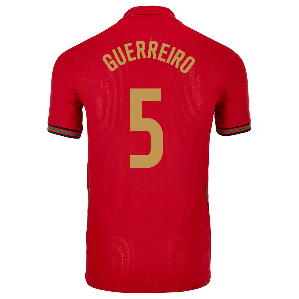 Miesten Portugalin Jalkapallomaajoukkue Raphaël Guerreiro #5 Kotipaita Punainen 2021 Lyhythihainen Paita