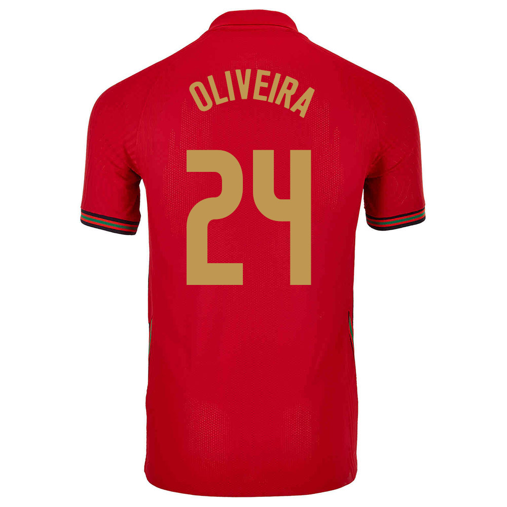 Miesten Portugalin Jalkapallomaajoukkue Sergio Oliveira #24 Kotipaita Punainen 2021 Lyhythihainen Paita