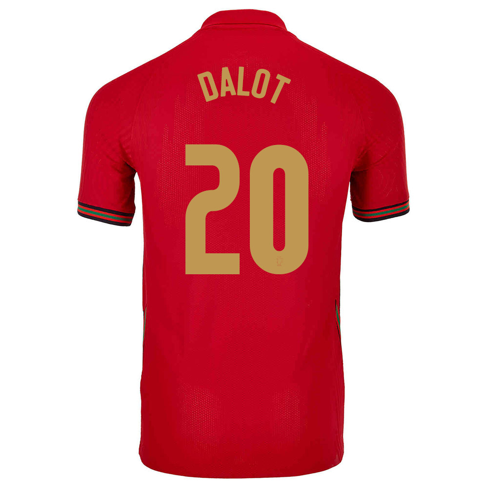 Miesten Portugalin Jalkapallomaajoukkue Diogo Dalot #20 Kotipaita Punainen 2021 Lyhythihainen Paita