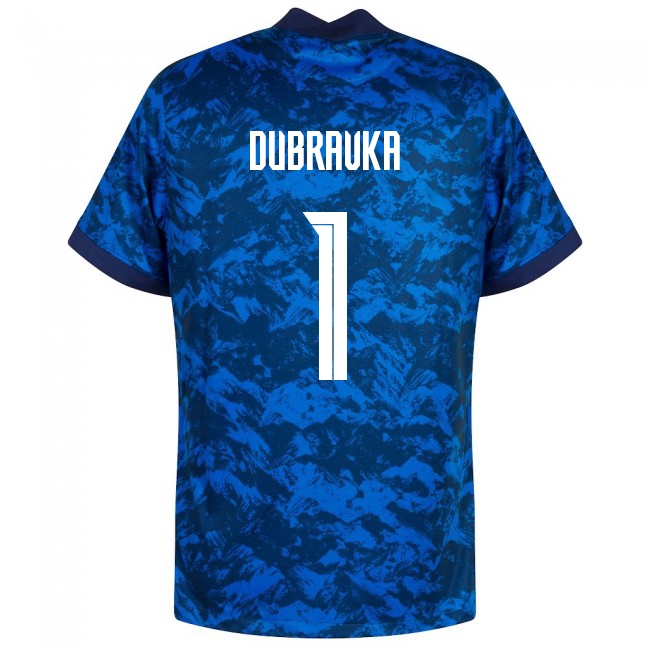 Naisten Slovakian Jalkapallomaajoukkue Martin Dubravka #1 Kotipaita Tummansininen 2021 Lyhythihainen Paita