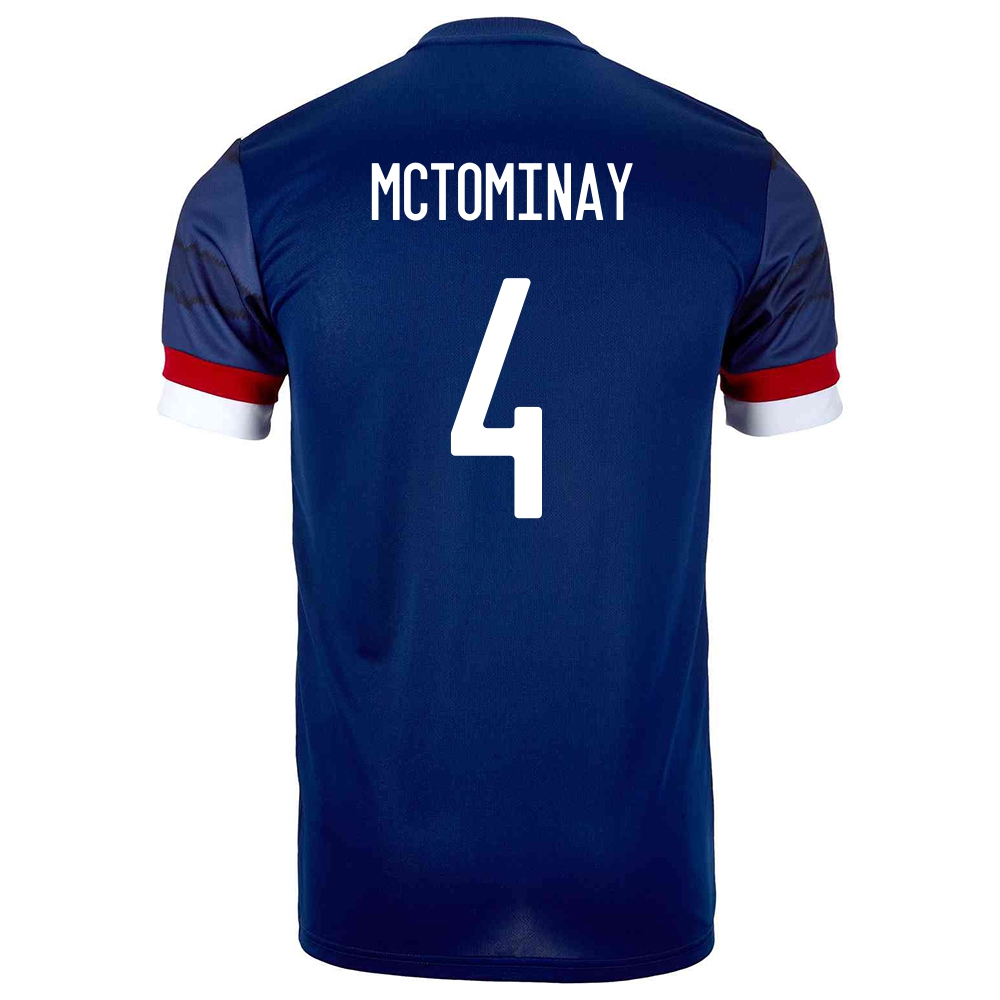 Lapset Skotlannin Jalkapallomaajoukkue Scott Mctominay #4 Kotipaita Tummansininen 2021 Lyhythihainen Paita
