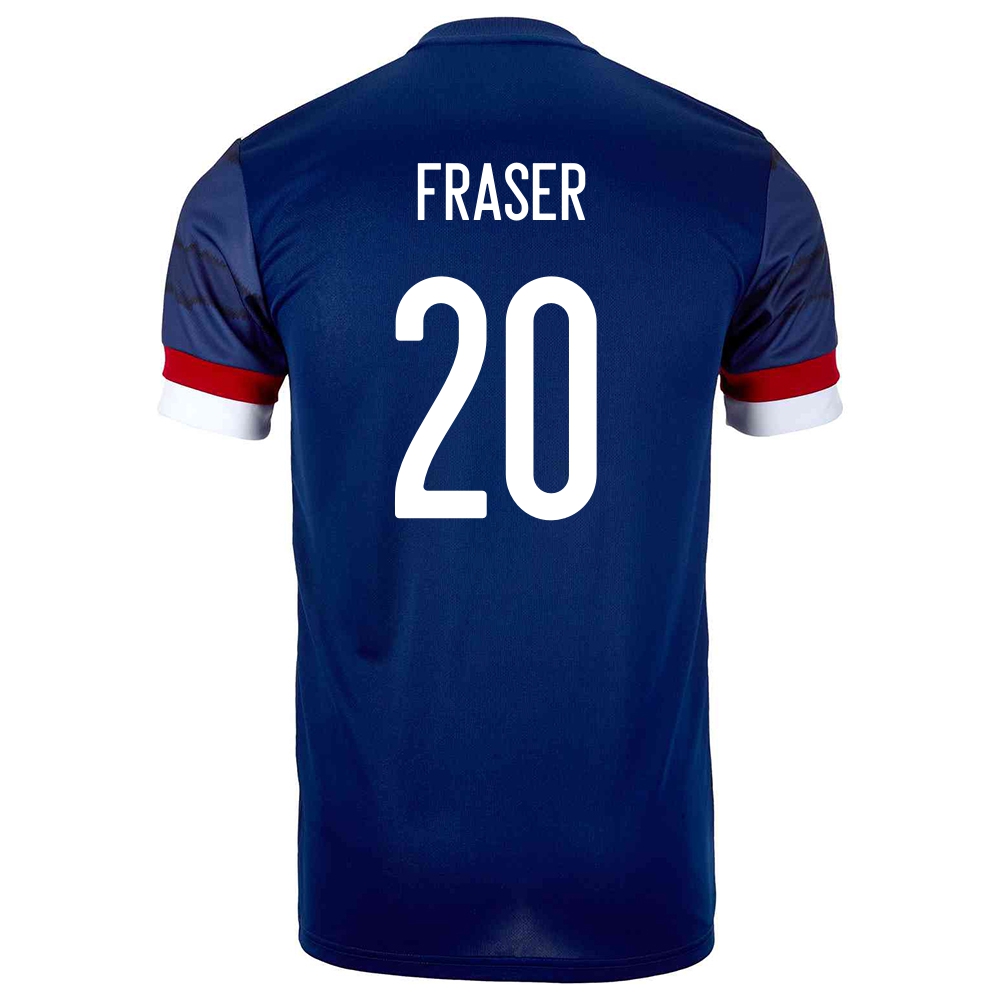 Miesten Skotlannin Jalkapallomaajoukkue Ryan Fraser #20 Kotipaita Tummansininen 2021 Lyhythihainen Paita