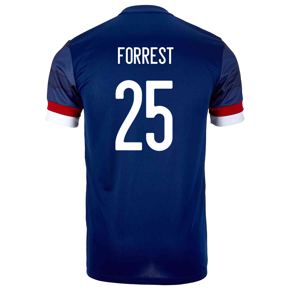 Miesten Skotlannin Jalkapallomaajoukkue James Forrest #25 Kotipaita Tummansininen 2021 Lyhythihainen Paita