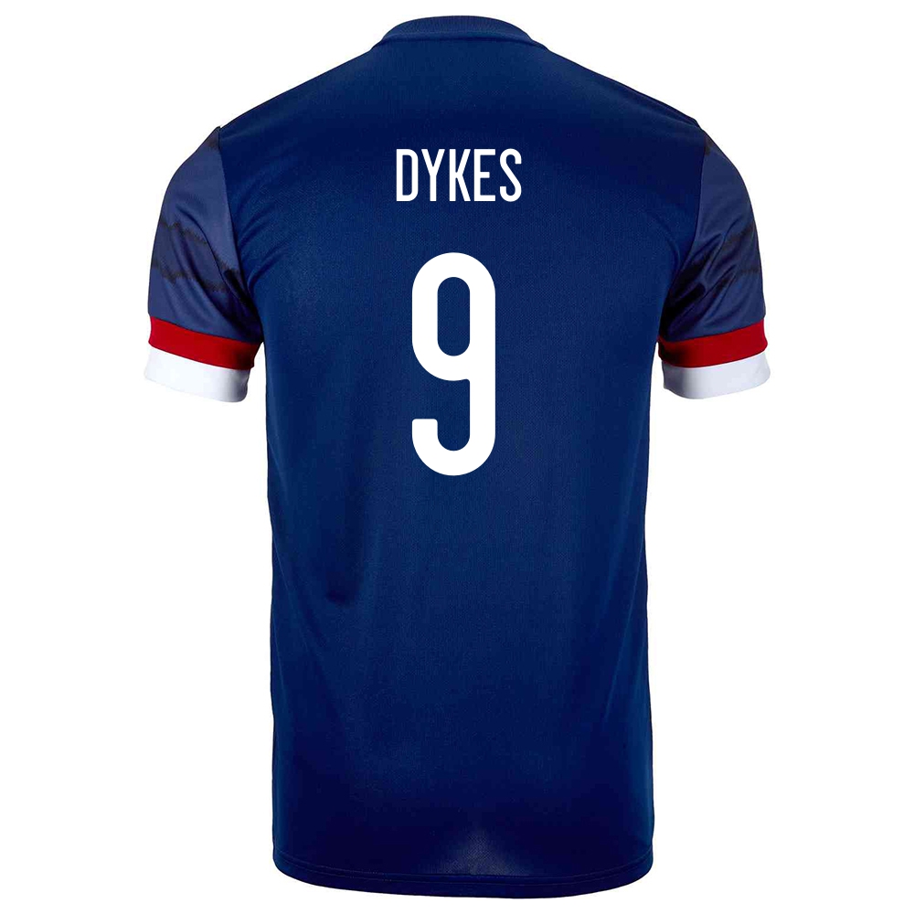Miesten Skotlannin Jalkapallomaajoukkue Lyndon Dykes #9 Kotipaita Tummansininen 2021 Lyhythihainen Paita