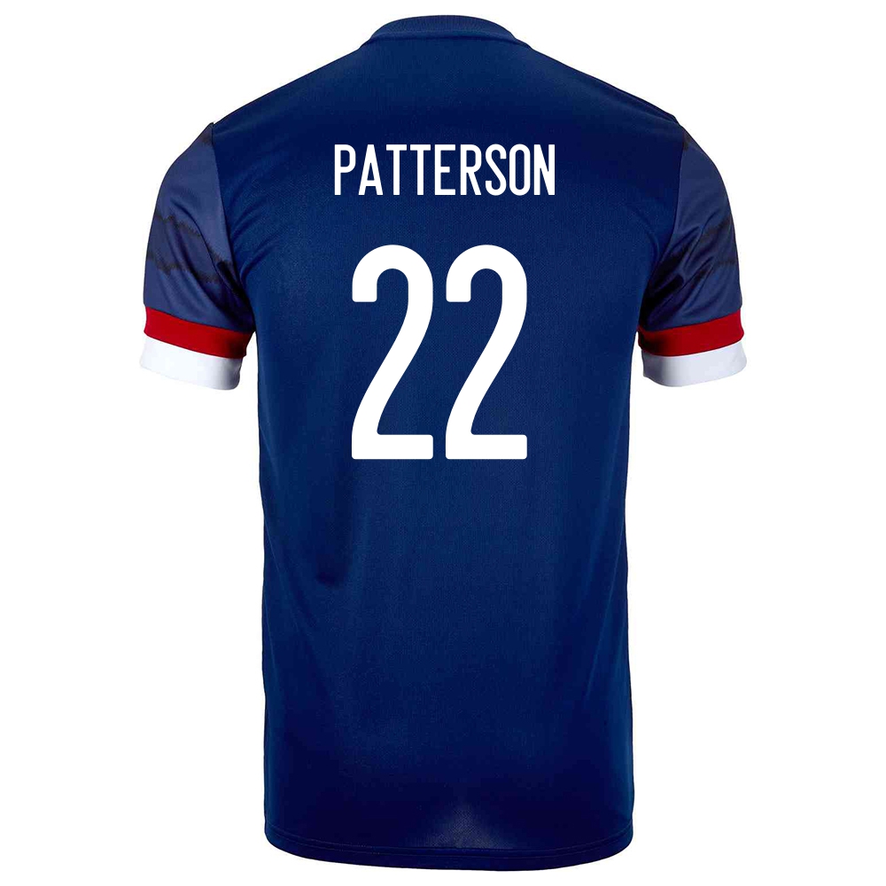 Lapset Skotlannin Jalkapallomaajoukkue Nathan Patterson #22 Kotipaita Tummansininen 2021 Lyhythihainen Paita