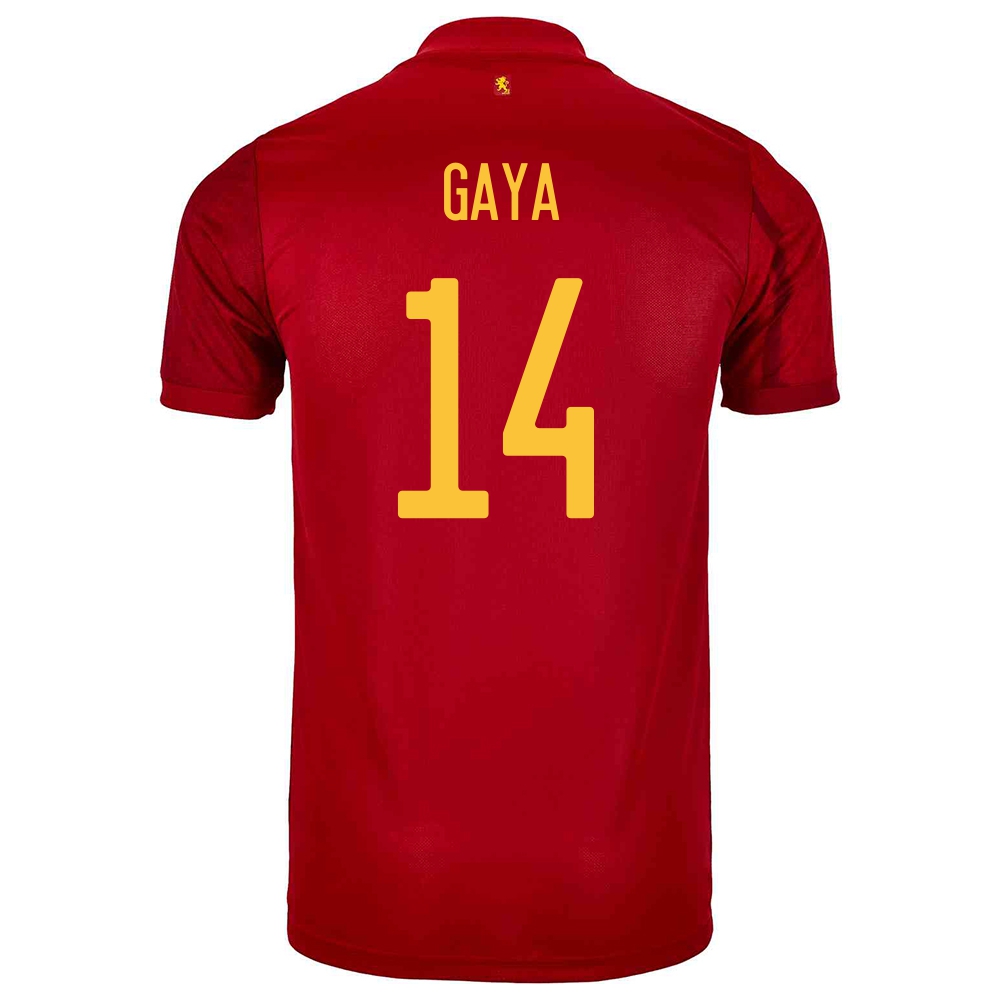 Miesten Espanjan Jalkapallomaajoukkue Jose Gaya #14 Kotipaita Punainen 2021 Lyhythihainen Paita
