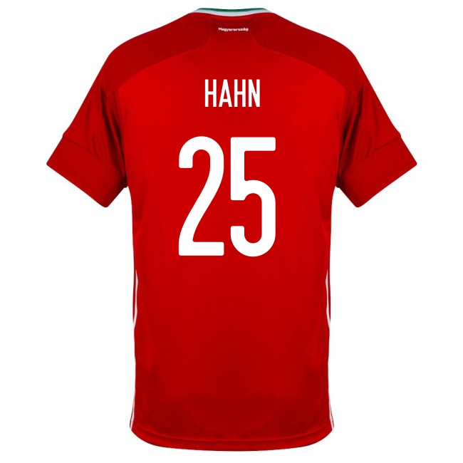 Miesten Unkarin Jalkapallomaajoukkue Janos Hahn #25 Kotipaita Punainen 2021 Lyhythihainen Paita