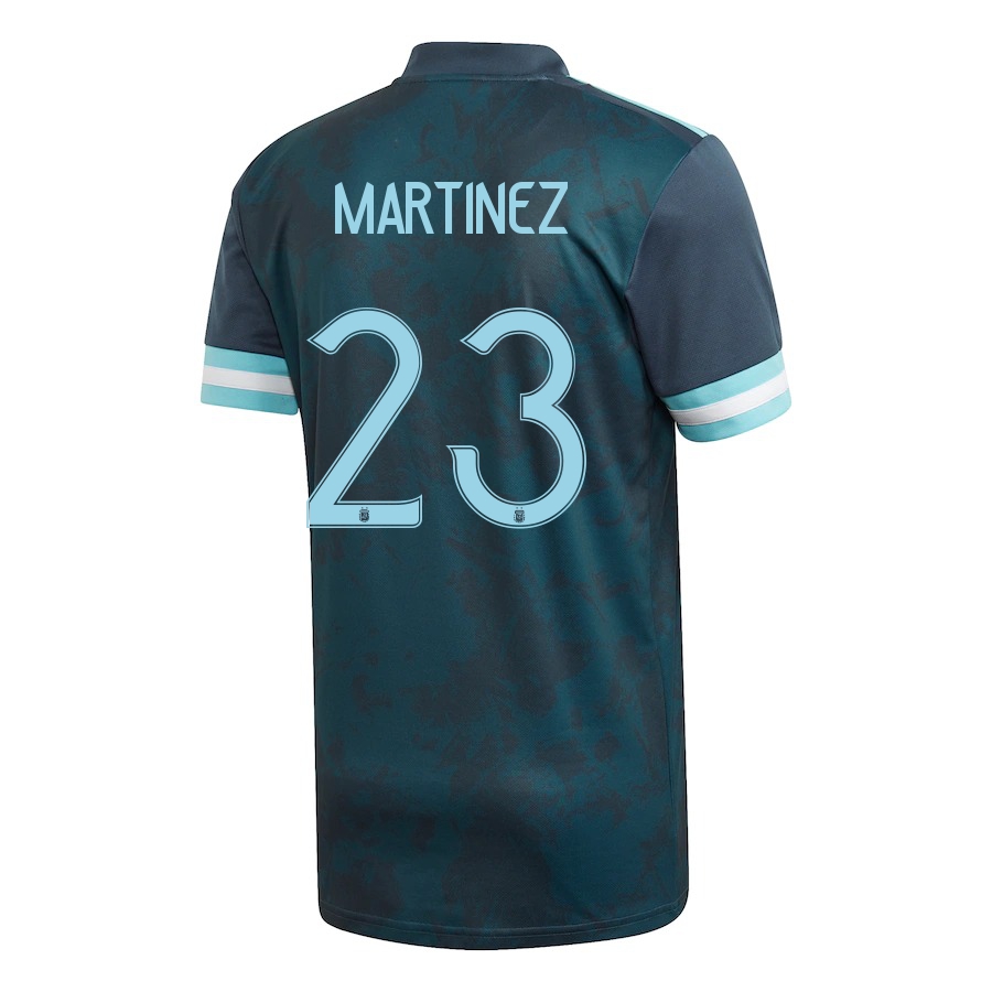 Lapset Argentiinan Jalkapallomaajoukkue Emiliano Martinez #23 Vieraspaita Tummansininen 2021 Lyhythihainen Paita