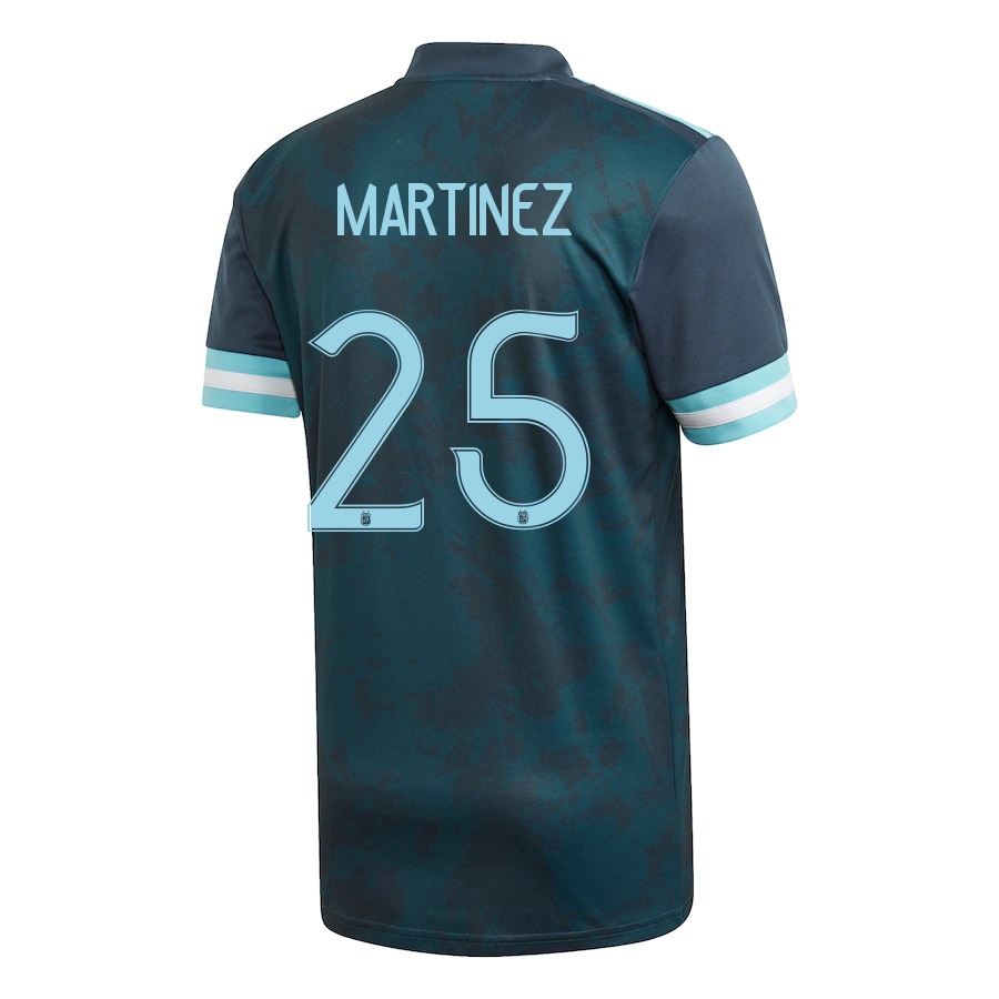 Miesten Argentiinan Jalkapallomaajoukkue Lisandro Martinez #25 Vieraspaita Tummansininen 2021 Lyhythihainen Paita