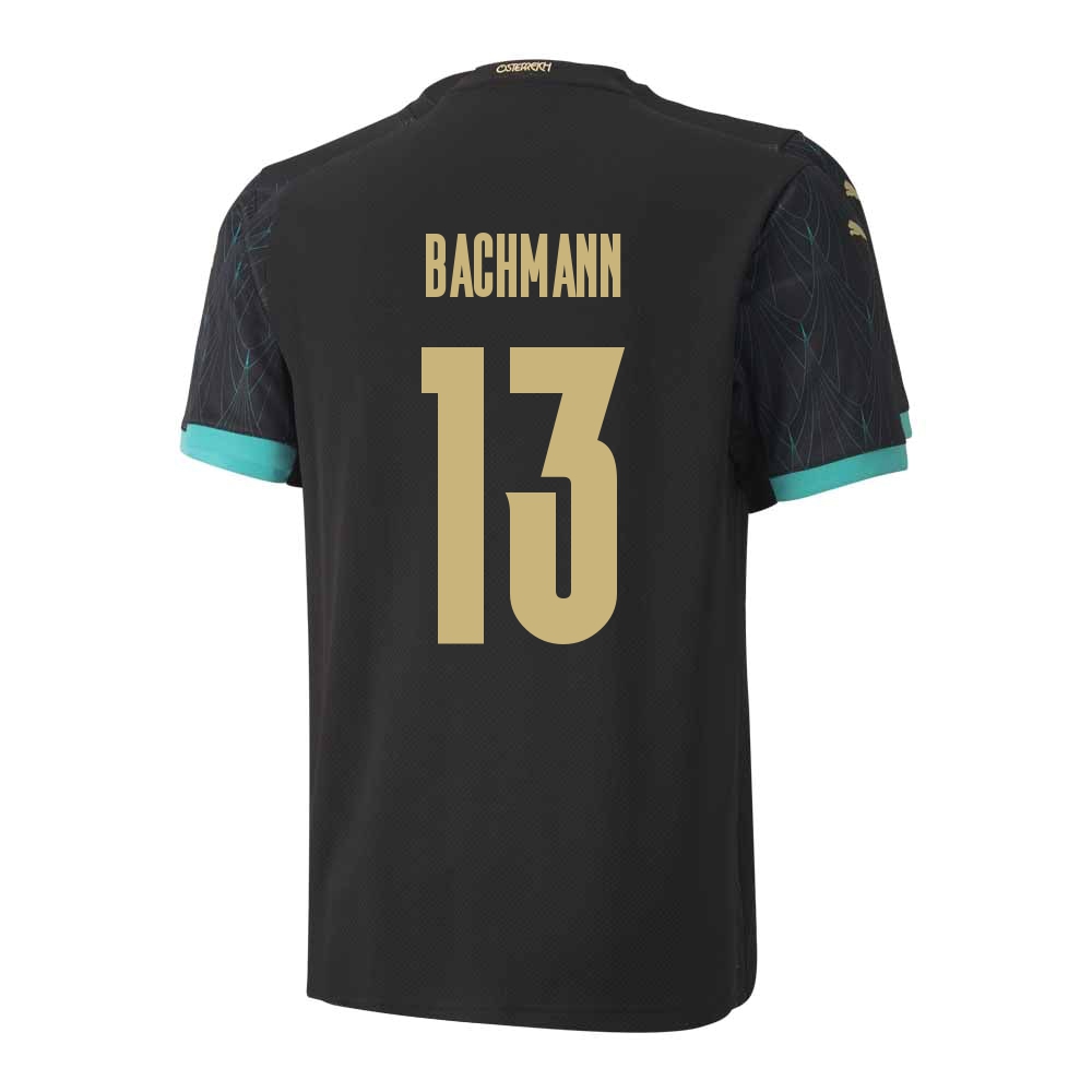 Lapset Itävallan Jalkapallomaajoukkue Daniel Bachmann #13 Vieraspaita Musta 2021 Lyhythihainen Paita