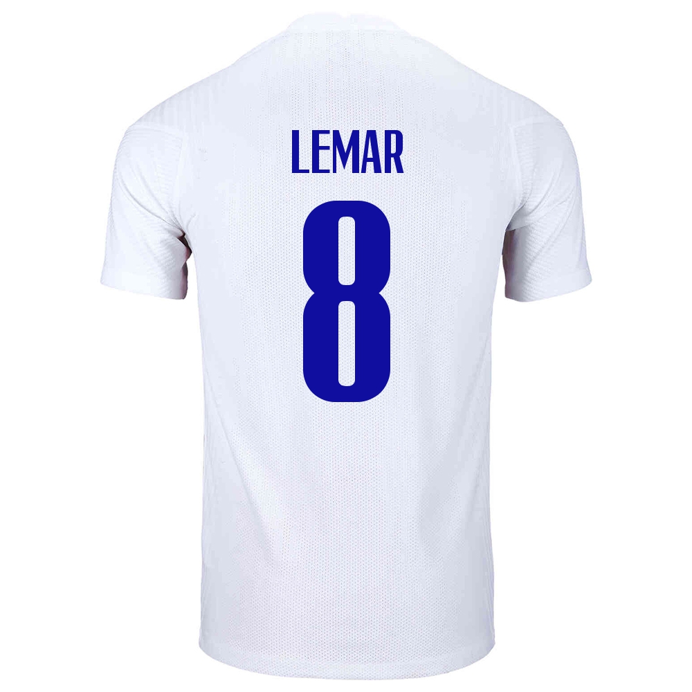 Naisten Ranskan jalkapallomaajoukkue Thomas Lemar #8 Vieraspaita Valkoinen 2021 Lyhythihainen Paita
