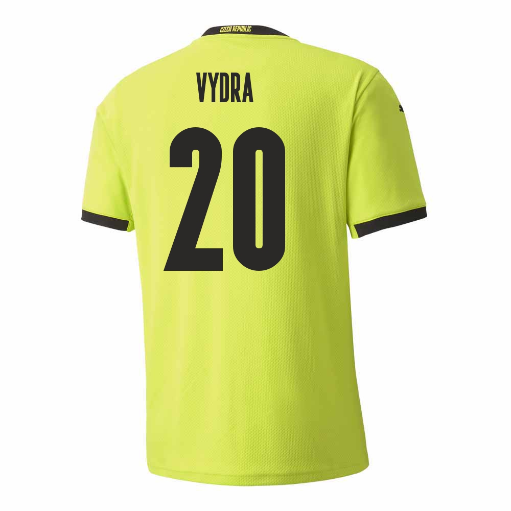 Lapset Tšekin Jalkapallomaajoukkue Matej Vydra #20 Vieraspaita Vaaleanvihreä 2021 Lyhythihainen Paita