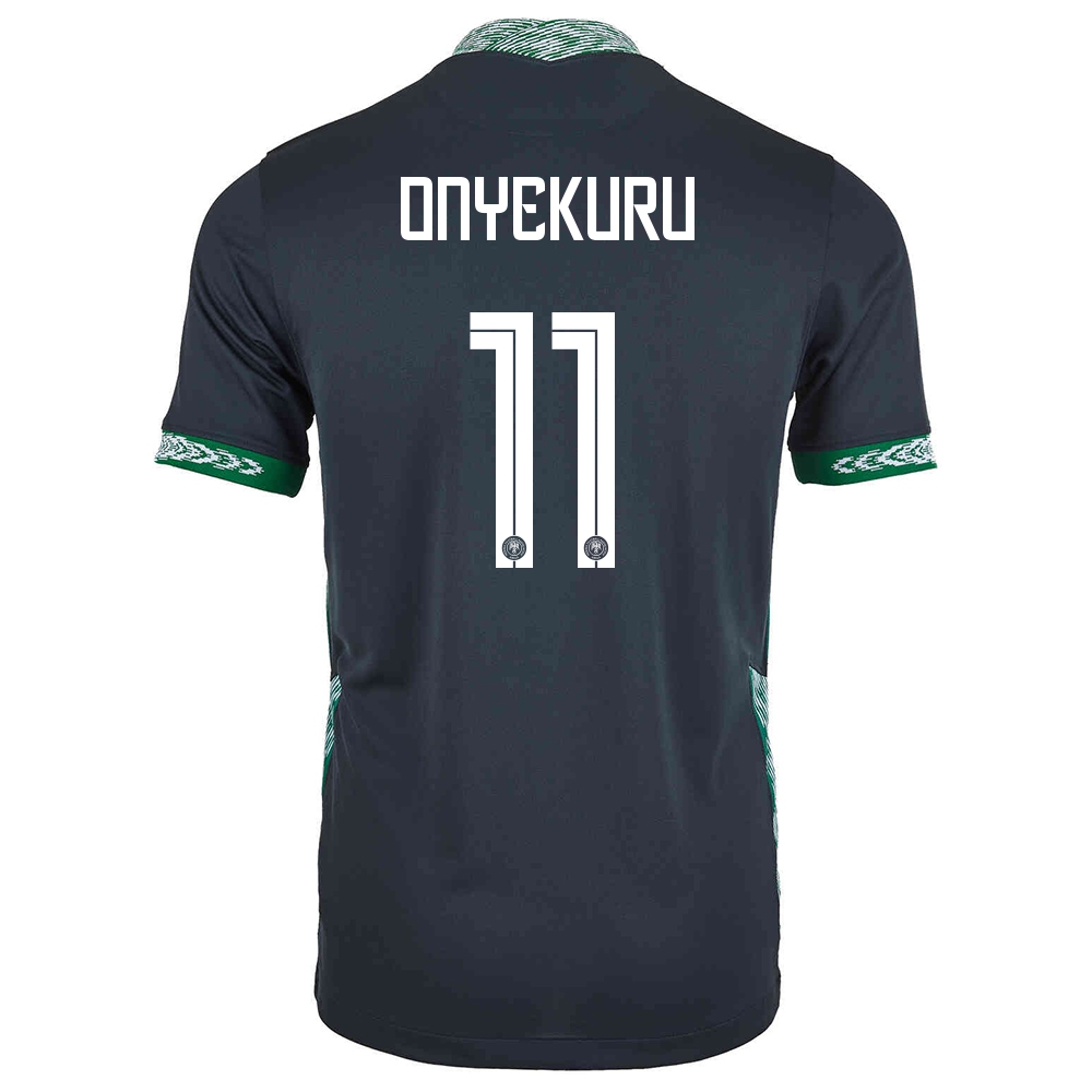 Naisten Nigerian Jalkapallomaajoukkue Henry Onyekuru #11 Vieraspaita Musta 2021 Lyhythihainen Paita