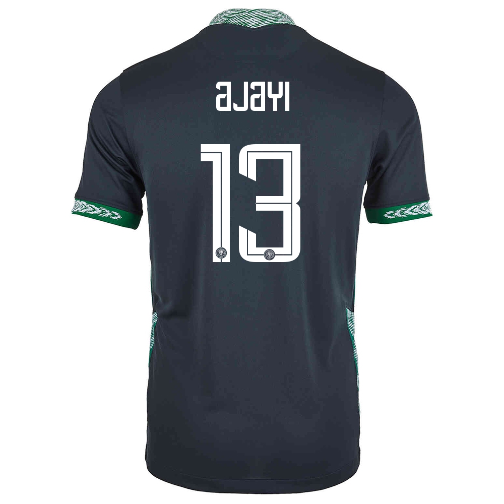 Lapset Nigerian Jalkapallomaajoukkue Semi Ajayi #13 Vieraspaita Musta 2021 Lyhythihainen Paita