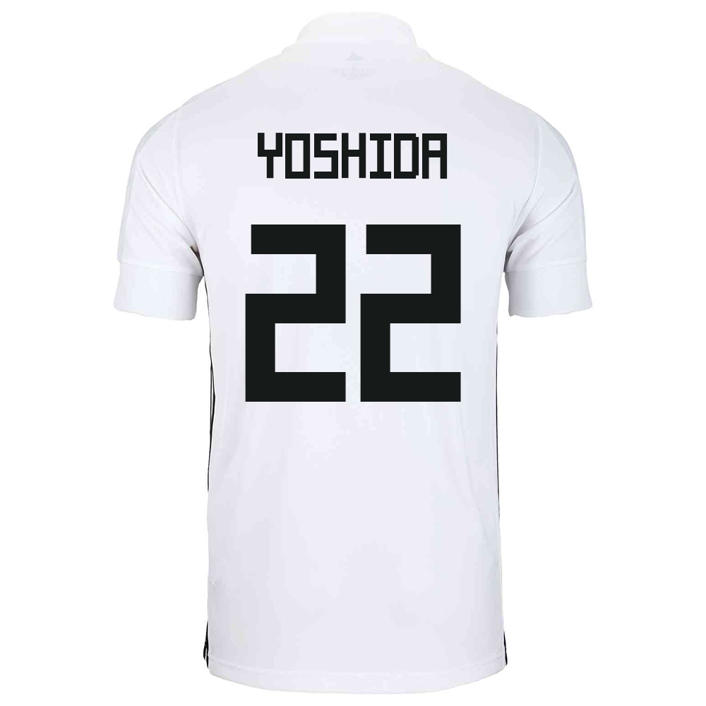Miesten Japanin Jalkapallomaajoukkue Maya Yoshida #22 Vieraspaita Valkoinen 2021 Lyhythihainen Paita