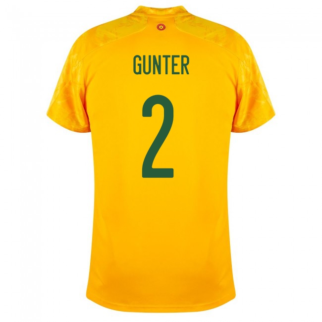 Miesten Walesin Jalkapallomaajoukkue Chris Gunter #2 Vieraspaita Keltainen 2021 Lyhythihainen Paita
