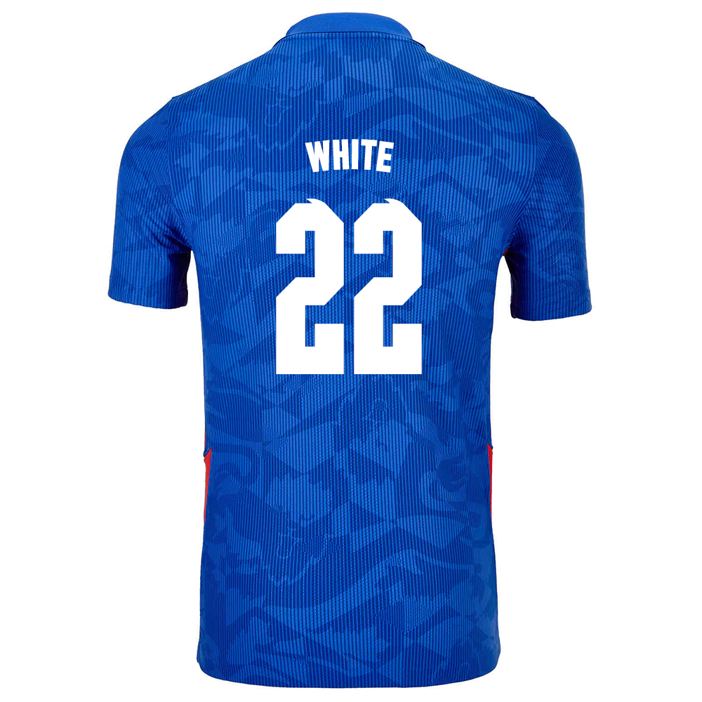 Lapset Englannin Jalkapallomaajoukkue Ben White #22 Vieraspaita Sininen 2021 Lyhythihainen Paita