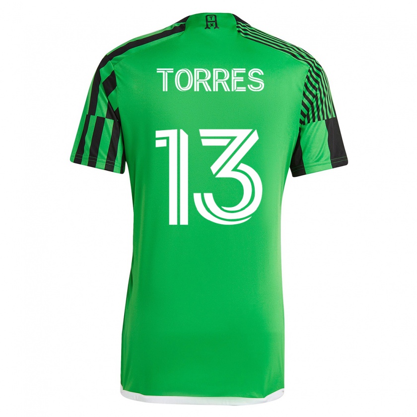Kandiny Lapset Leo Torres #13 Vihreä Musta Kotipaita 2023/24 Lyhythihainen Paita T-Paita