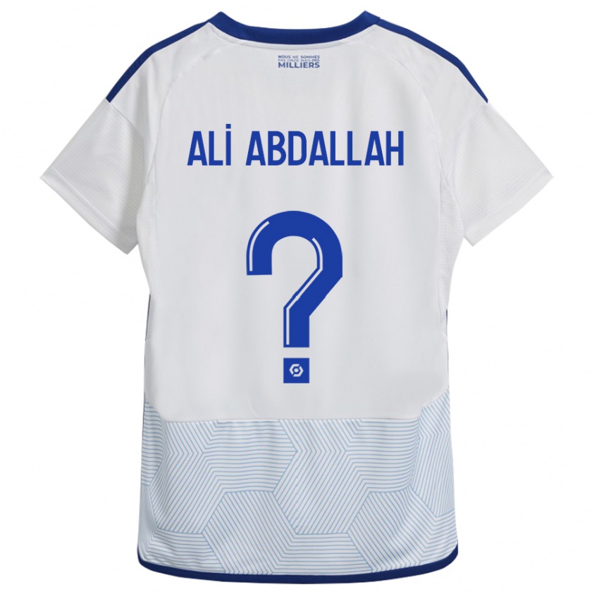 Kandiny Lapset Aboubacar Ali Abdallah #0 Valkoinen Vieraspaita 2023/24 Lyhythihainen Paita T-Paita