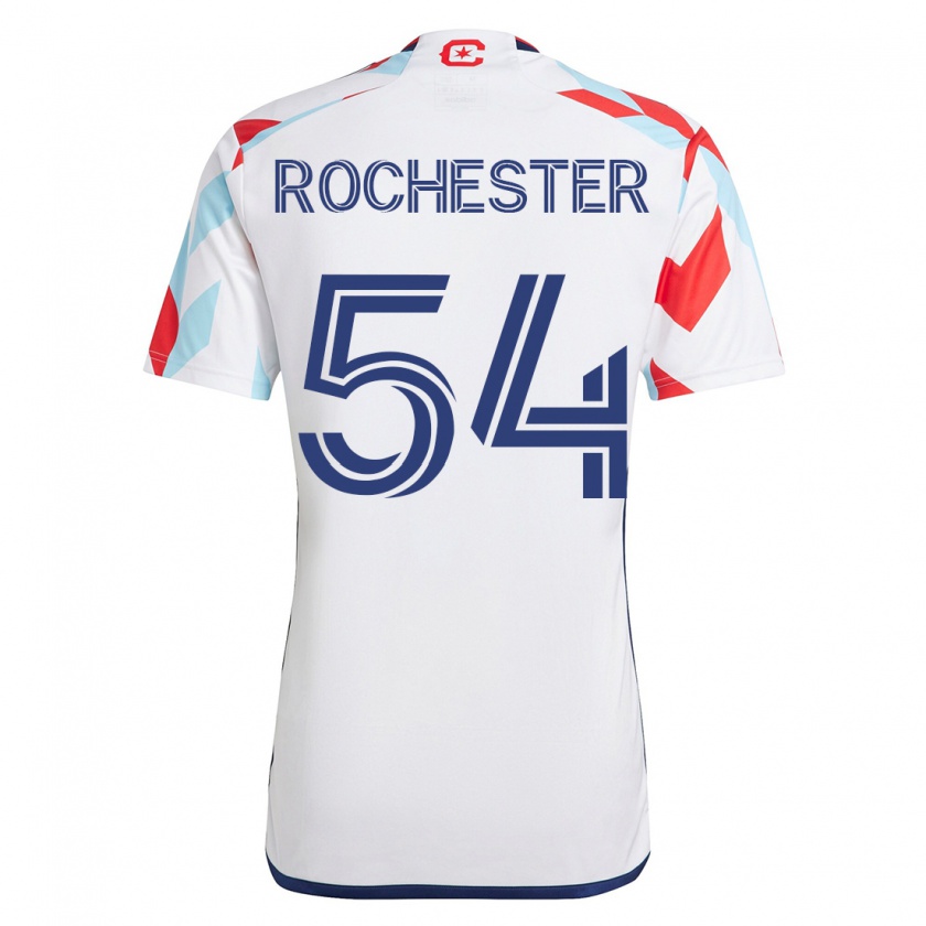 Kandiny Lapset Lamonth Rochester #54 Valkoinen Sininen Vieraspaita 2023/24 Lyhythihainen Paita T-Paita