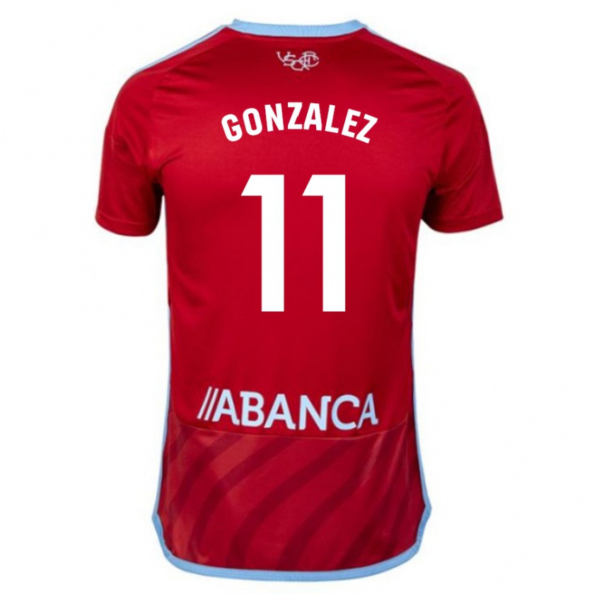 Kandiny Lapset Alfon González #11 Punainen Vieraspaita 2023/24 Lyhythihainen Paita T-Paita