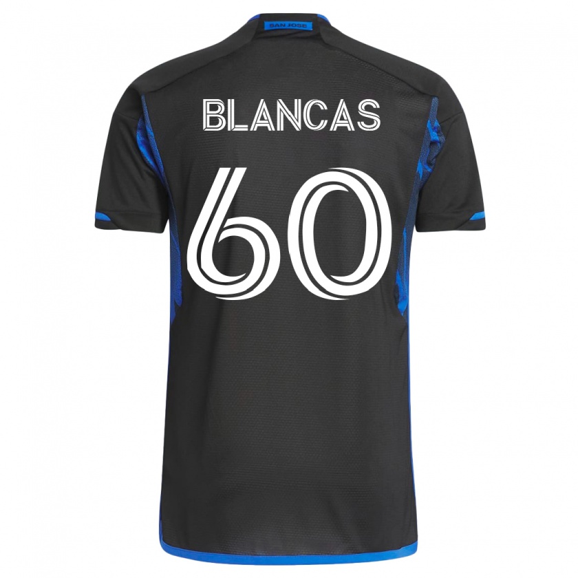 Kandiny Miesten Eduardo Blancas #60 Sininen Musta Kotipaita 2023/24 Lyhythihainen Paita T-Paita