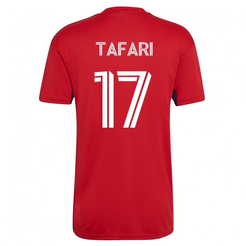 Kandiny Miesten Nkosi Tafari #17 Punainen Kotipaita 2023/24 Lyhythihainen Paita T-Paita