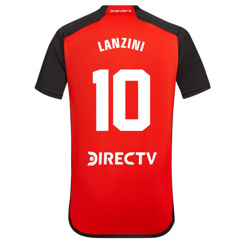 Kandiny Miesten Manuel Lanzini #10 Punainen Vieraspaita 2023/24 Lyhythihainen Paita T-Paita