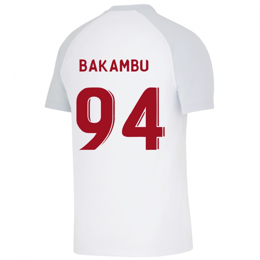 Kandiny Miesten Cédric Bakambu #94 Valkoinen Vieraspaita 2023/24 Lyhythihainen Paita T-Paita