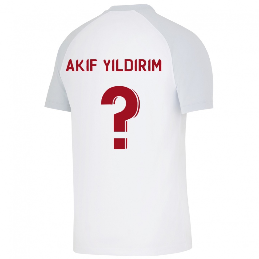 Kandiny Miesten Mehmet Akif Yıldırım #0 Valkoinen Vieraspaita 2023/24 Lyhythihainen Paita T-Paita