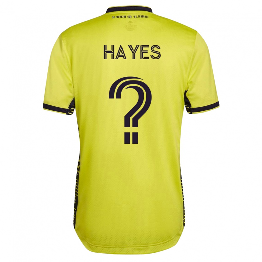 Kandiny Naisten Braxton Hayes #0 Keltainen Kotipaita 2023/24 Lyhythihainen Paita T-Paita