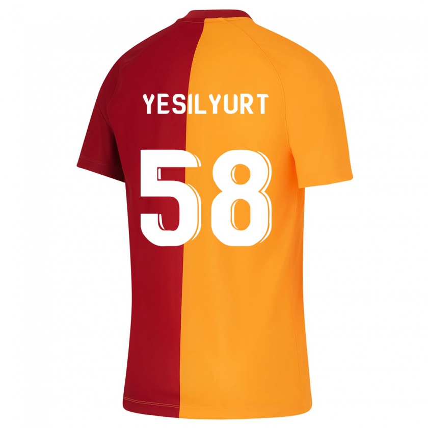 Kandiny Naisten Ali Yeşilyurt #58 Oranssi Kotipaita 2023/24 Lyhythihainen Paita T-Paita