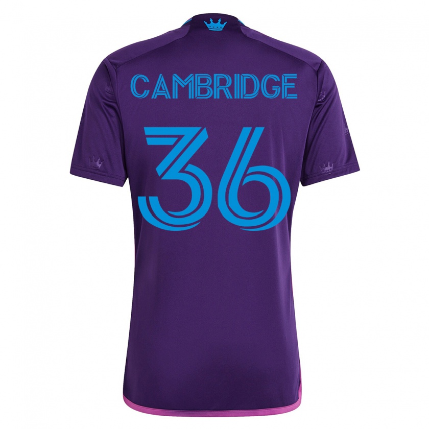 Kandiny Naisten Brandon Cambridge #36 Violetti Vieraspaita 2023/24 Lyhythihainen Paita T-Paita