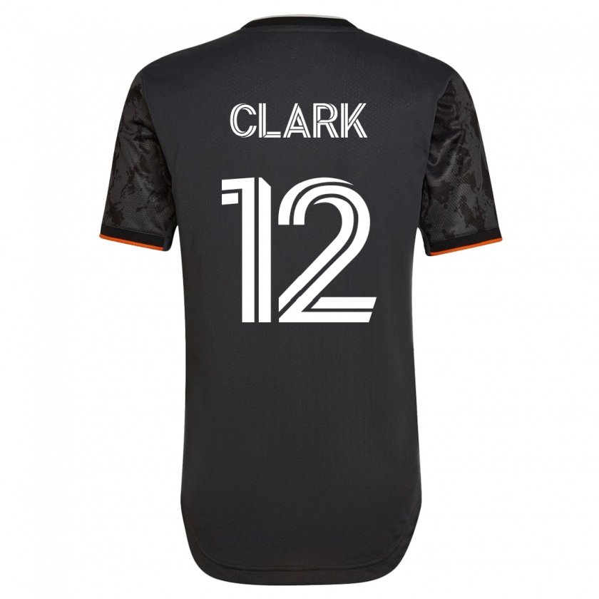 Kandiny Naisten Steve Clark #12 Musta Vieraspaita 2023/24 Lyhythihainen Paita T-Paita