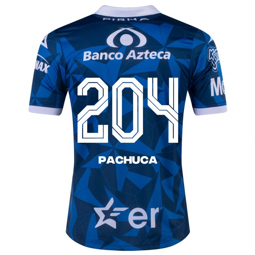 Kandiny Naisten José Pachuca #204 Sininen Vieraspaita 2023/24 Lyhythihainen Paita T-Paita